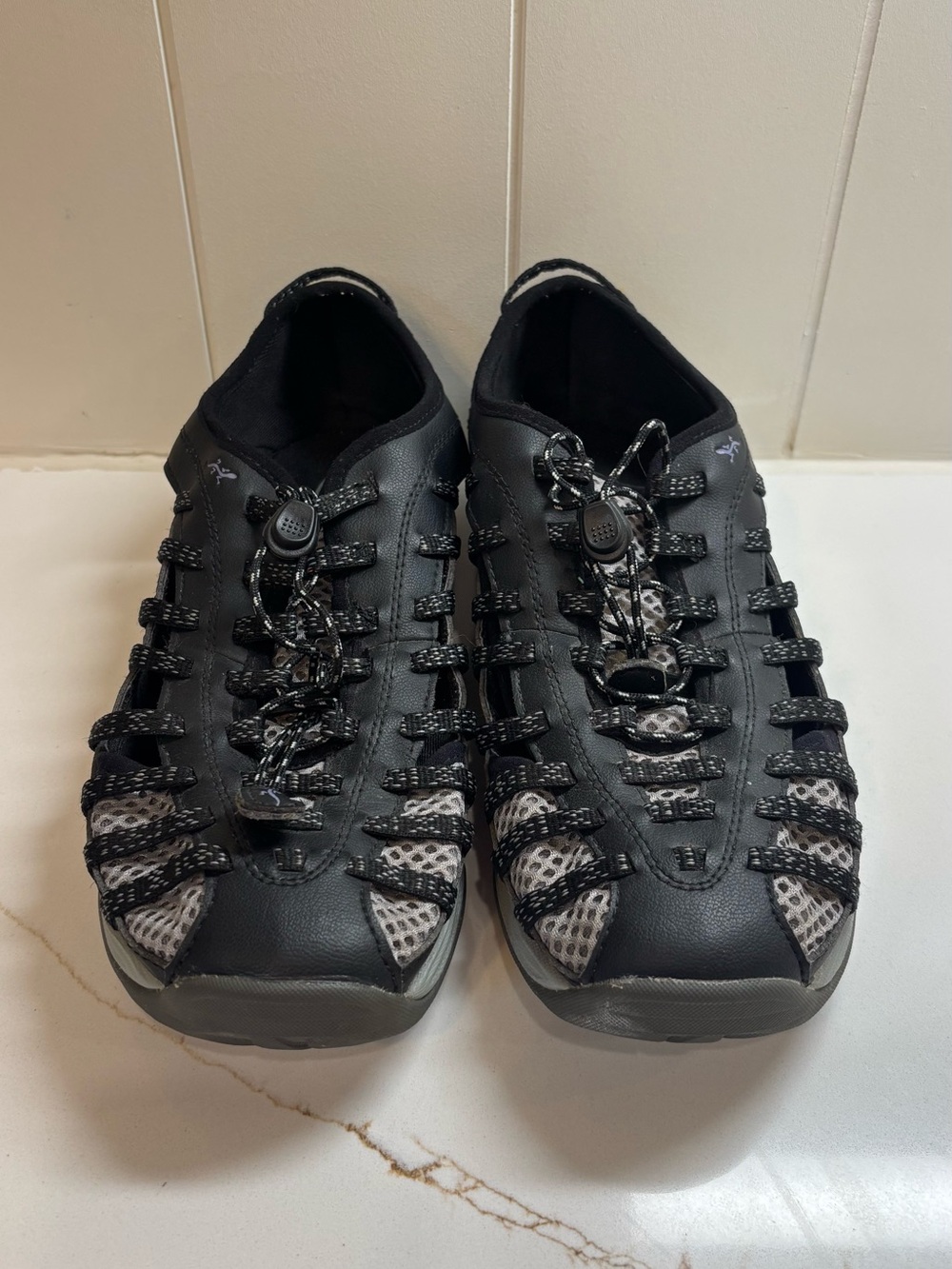 Chaco Black and Gray Athletic Sandals